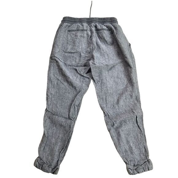Athleta -140 Bali Linen Ankle Pant in Flint Grey Heather‎ #175799 size 8 - Picture 3 of 12
